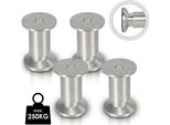 Tolletour Set Di 8 Gambe Per Mobili Set Di Gambe Per Tavoli Gambe Per Divani Gambe Per Letti Gambe Per Divani Gambe Per Armadi Gambe Per Mobili Alluminio 4X120Mm