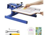 Succebuy Macchina Serigrafica A 1 Colore E 1 Stazione, 21,2 X 17,7 Pollici Con Pallet A Doppio Strato, Tensione Regolabile Per T-Shirt Fai Da Te