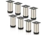 Tolletour Set Di 8 Gambe Per Mobili Set Di Gambe Per Tavoli Gambe Per Divani Gambe Per Mobili Supporti Per Divani Gambe Per Armadi Gambe Per Mobili Gambe In Acciaio Inox 120Mm
