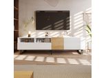 Mobile Tv Merax Con 2 Cassetti E Spazio Per Riporre La Tv Tavola Tv, Mobile Tv In Legno, Larghezza 180 Cm