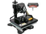 Succebuy Pressa Termica, 10 X 12 Pollici, Stampante A Sublimazione A Conchiglia 2 In 1 Con Rivestimento In Teflon, Controllo Digitale Del Calore, Pressa Elettrica Per Magliette, Cappelli, Cappellini