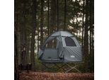 Sobuy OGS32-II-HG Tenda 4In1 Per 1 Persona Su Trampoli Con Borsa Avvolgibile Lettino Da Campeggio Impermeabile Senza Materasso Tenda Da Pesca 193X188X145Cm Fino A 180 Kg