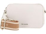 Ted Baker Pelle Borsa A Tracolla Stunna Mini Webbing Crossbody Bag Ecru Bianco
