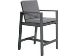 Sgabello Da Bar - 63X72X111 Cm - Alluminio - Antracite