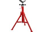 Succebuy Supporto Per Tubi Con Testa A V, Capacità Di Carico 1/8" - 12"", Altezza Regolabile 28"" - 52"", Supporto Per Martinetto Per Tubi, Capacità Di Carico 2500 Lb, Portatile, Pieghevole, Corpo Acciaio Al Carbonio, Più Resistente"