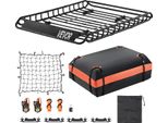 Vevor Cestino Portatutto Per Auto (1300 X 910 X 105 Mm) Portatutto Universale, (Carico Massimo 90,7 Kg), Portatutto Per Camion Suv