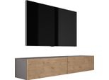 TV-SCHRANK: Antracite E Rovere Lancelot, 170 X 34 X 32 Cm