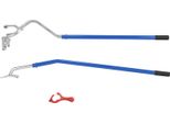 Succebuy Attrezzo Per Il Montaggio E Lo Smontaggio Dei Pneumatici, Smontagomme Manuale Da 571-622 Mm In Acciaio Con Supporto Tallone Aggiuntivo, Stallonatore Per Autocarri Tubeless, Attrezzo Per Il Cambio Pneumatici In 3 Pezzi, Arancione