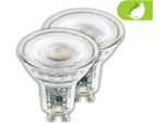 2 X Lampadina Led GU10 Eek A Lampada 4,7W Vetro 850Im Bianco Caldo Classe Di Efficienza A