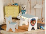 Happy Babies - Set Di Scrivania E Sedia Per Bambini, Tavolo Da Gioco Ergonomico Con Ampio Cassetto - Tavolo Da Gioco E Apprendimento Per Bambini - Mobili Per Bambini, Cane