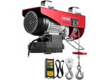 Paranco Elettrico Vevor, Argano Elettrico Da 440 Libbre, Ascensore Elettrico Con Sistema Di Controllo Remoto Senza Fili, Gru Di Sollevamento Elettrica In Filo D'acciaio Zincato, Paranco Elettrico Con Cinghie E Interruttore Di Arresto Di Emergenza