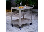 Servierwagen Da Esterno 'Bard' Con 5 Haken Stahl 72 X 77 X 38 Cm Champagne