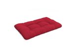 Pokar Cuscino Per Pallet Con Bella Trapuntatura Cuscino Per Divano In Pallet, Dimensioni: Cuscino Di Seduta 120 X 80, Colore: Rosso