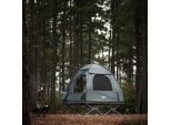 Sobuy OGS32-II-L-HG Lettino Da Campeggio Con Tenda 2 Persone 4In1 Su Trampoli Con Borsa Avvolgibile Lettino Da Campeggio Impermeabile Senza Materasso Tenda Da Pesca Fino A 180 Kg