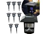 Blixtar 8X Insetticida Solare 2In1 Led Lanterna Da Giardino Luce Per Zanzare