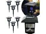 Blixtar 6X Insetticida Solare 2In1 Led Giardino Lanterna Luce Zanzare