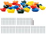 Succebuy 25 Prese Per Arrampicata, Rocce Per Arrampicata Di Varie Dimensioni E Colori, Accessori Per Il Montaggio, Prese Per Pareti Di Arrampicata Per Parchi Giochi Interni Ed Esterni, Per Bambini E Adulti
