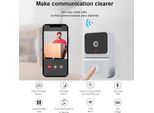 Videocamera Senza Fili Campanello Intelligente Con Visione Notturna 480P Audio A 2 Vie Archiviazione Cloud Alimentazione A Batteria