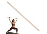 Moe Uhane® Barra Da Ginnastica In Legno 100 Cm Per Esercizi, Yoga, Fitness, Mobilità Ed Equilibrio, Barra Per Stretching Per Bambini E Adulti, Legno Naturale