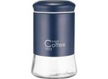 Contenitore Kadax Per Caffè, Tè, Zucchero, 1 Litro, Vetro Con Coperchio, Cucina, Blu Navy