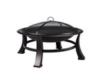 Fossa Per Il Fuoco Da Giardino - Ciotola Per Il Fuoco - Cesto Per Il Fuoco - Caminetto Da Patio - Griglia Per Barbecue A Legna In Acciaio Con Griglia Per Il Fuoco - Ideale Per Il Giardino, Il Campeggio E Il Pic