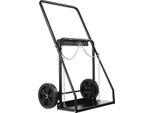 Succebuy Carrello Doppio Per Bombole Di Saldatura, Portata 200 Kg, Ruote Da 25,4 Cm, Per Bombole Di Ossigeno E Acetilene, Con Catene Di Sicurezza, Adatto A Bombole Con Diametro Di 31,8 Cm