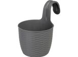 Vaso Da Fiori Sospeso Strend Pro, Pp, 26X18X24,5 Cm, Colore Grigio