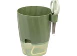 Vaso Strend Pro, Con Forbici, Colore Verde, 15,5X12,5X16 Cm