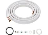 Succebuy Set Di Linee Mini-Split Da 4876,8 Mm, Tubo Di Rame Da 6,4 E 9,5 Mm Con Isolamento A Tre Strati, Per Impianti Di Climatizzazione E Pompe Di Calore, Incl. Cavo Di Collegamento Da 18 Piedi E Accessori