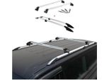 Set Barre Portatutto + Portapacchi Per Fiat Doblo 2010-2021 Long L2 Grigio Alluminio