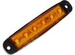 Luce Di Confine - Ledson - 3,8" - 9,6Cm - Super Sottile - Ambra - 12V-24V"