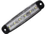 Luce Di Confine - Ledson - 3,8" - 9,6Cm - Super Sottile - Trasparente - Bianco - 12V-24V -"
