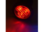 Luce Lampeggiante - Ledson - Hideaway - Trasparente - 16 Schemi Di Lampeggio - Rosso - R65 - 12V-24V