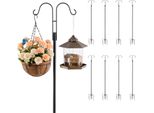 Vevor Gancio Da Pastore Confezione Da 8, Gancio Da Pastore 195 Cm, Palo Per Lanterna A Doppio Gancio Da Giardino, Gancio Da Giardino Spesso 1,9 Cm Per Appendere Mangiatoie Per Colibrì, Cesti Per Piante, Lanterne Solari, Campane A Vento
