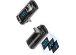 Inf Adattatore Type-C Femmina A Maschio 240W Con Display, Nero, Set Da 2