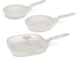 Set Di Padelle Antiaderenti Berlinger Haus, Alluminio Forgiato, Induzione, 20/24/28 Cm, Manico Ergonomico, Collezione Sahara Marble, E Metalli Pesanti