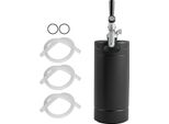 Succebuy 128Oz 4L Rubinetto Birra Growler, Mini Fusto In Acciaio Inox, Growler A Pressione Con Indicatore Di Pressione, Rubinetto Regolatore Di CO2, A Prova Di Perdite Per Birra Alla Spina E Birra Fatta In Casa
