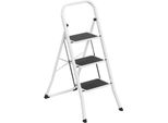 Yuenfong Scala A Gradini Pieghevole 3 Gradini Scala A Gradini Pieghevole Sgabello Scala A Gradini Scala Domestica Con Pedale Antiscivolo Scala A Gradini Multifunzionale 150Kg Capacità Di Carico