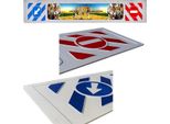 Parafango Design 3D Con Tiger 35X240Cm, In Gomma Resistente