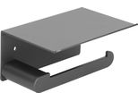 Porta Carta Igienica Porta Rotolo Di Carta Igienica A Parete In Acciaio Inox Con Ripiano Nero Opaco Per Bagno