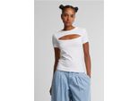 Urban Classics T-Shirt Ladies Ladies Short Cut Out Tee White S