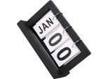 Inf Calendario Perpetuo Minimalista In Legno Nero