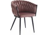 Sedia Valora Orion In Velluto Rosa Scuro Con Gambe Nere X1 | Sedia Rosa Scuro Con Gambe Nere Audaci