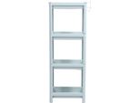 Bathroom Floor Storage Shelf Bathroom Storage Open Shelf Unit Freestanding Corner Rack Shelves Storage Rack Nordic Blue 4 Tier