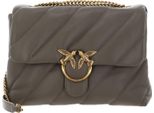 Pinko Pelle Borsa A Tracolla Borsa A Tracolla Love Puff Big Cl Sheep Nappa Walnut - Antique Gold Grigio Talpa