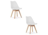 Valora Mark Chair White X2 | Coppia Di Sedie Bianche Per Ambienti Minimalisti