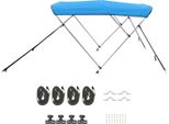 Succebuy Bimini Top Barca Tettuccio Parasole Blu 3 Archi 201-213 Cm