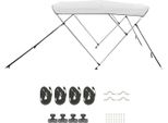 Succebuy Bimini Top Copertura Barca Tetto Solare Grigio Chiaro 3 Archi 201-213 Cm