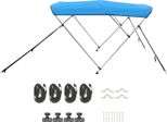 Succebuy Bimini Top Barca Tettuccio Parasole Blu 3 Archi 185-198 Cm