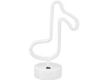 Desktop Neon Light Unique Music Note Shaped Night Lamp Home Bedroom Kids Room Table Decorationwarm Light